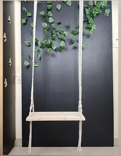 Macrame Wooden Porch Swing