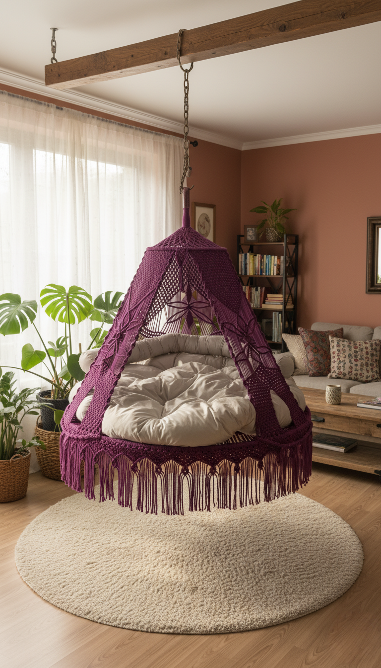 60 Inch Dark Magenta Swing