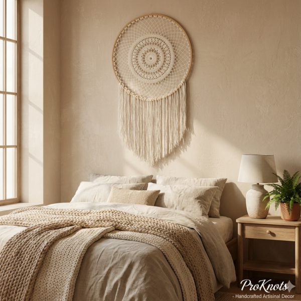 Grand Ivory Dreamcatcher – 30 Inch