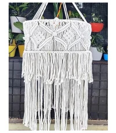 Macrame Cylindrical Chandelier