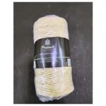 Macrame Cord Ivory 4 mm 3ply Twisted