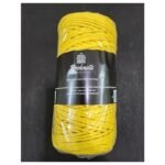 Macrame Cord Yellow 4 mm 3ply Twisted