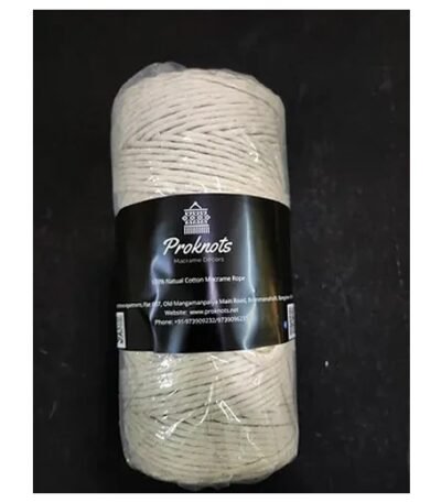 Macrame Cord White ( Single Cord 6 mm)