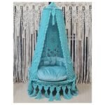 Blue Macramé Swing – Multiple Sizes