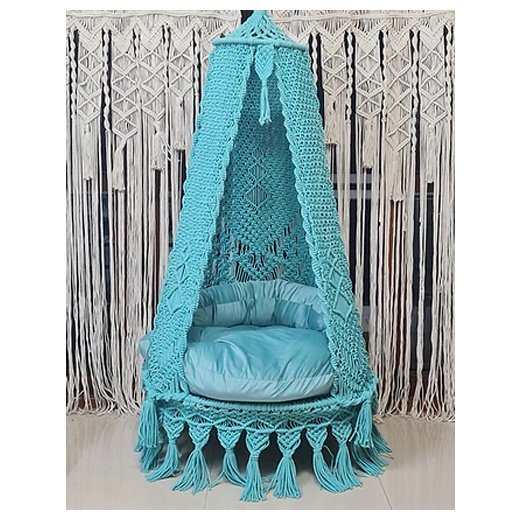 Blue Macramé Swing – Multiple Sizes