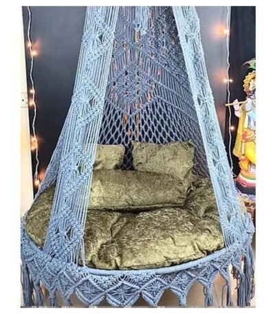 Grey Macramé Swing – Multiple Sizes