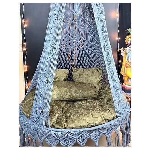 Grey Macramé Swing – Multiple Sizes