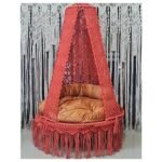 Orange Macramé Swing – Multiple Sizes