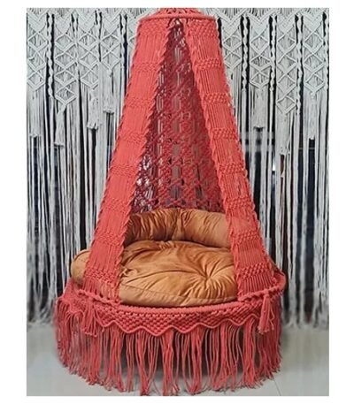 Orange Macramé Swing – Multiple Sizes