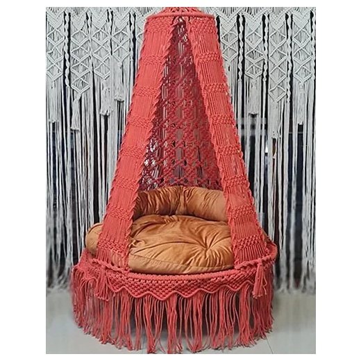 Orange Macramé Swing – Multiple Sizes