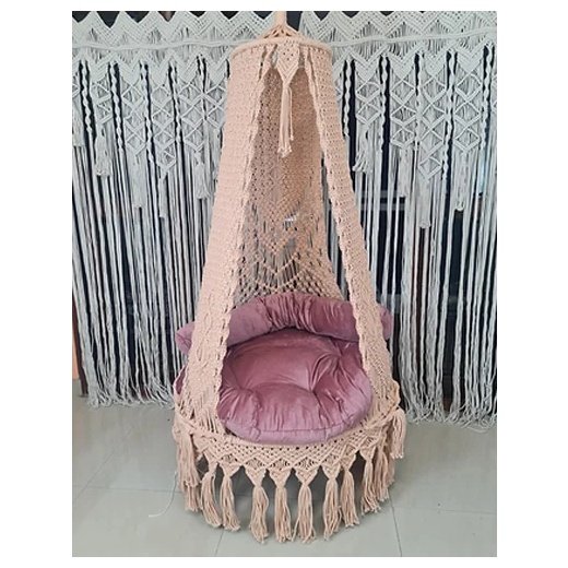 Peach Macramé Swing – Multiple Sizes