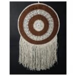Crochet Dream Catcher (White and Brown)