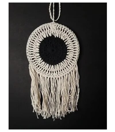 Crochet Dream Catcher (Black & White)
