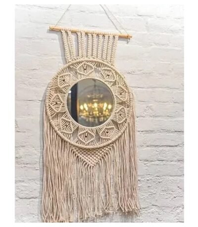 Handcrafted Macrame Mirror