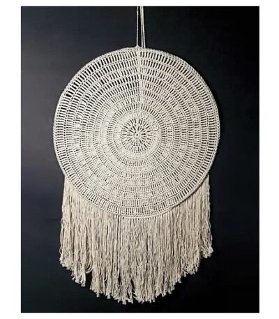 White Crochet Dream Catcher