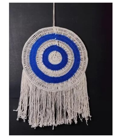 Dark Blue & White Dream Catcher Crochet