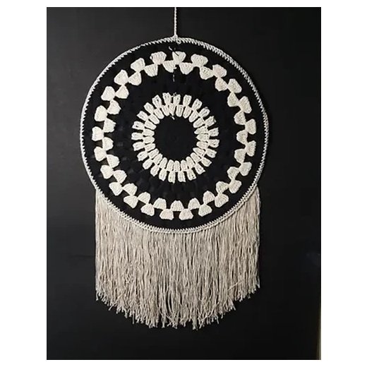 Black and White Crochet Dream Catcher