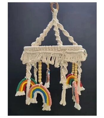 Macrame Baby Mobile Crib Toy