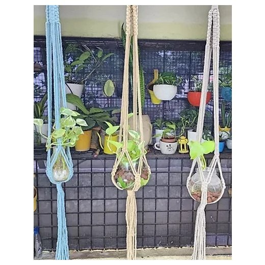 Macrame Planter Set (Three Set)