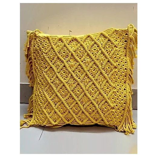 Macrame Cushion Cover and Cushion