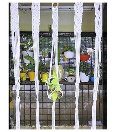 Macrame Planter Ste- 5 Set