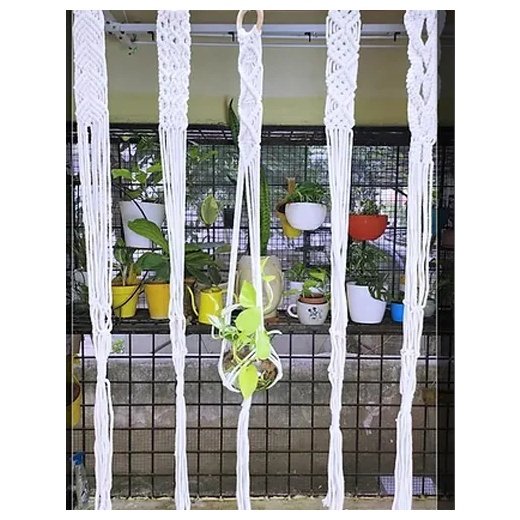 Macrame Planter Ste- 5 Set