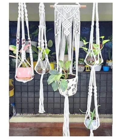 Macrame Plant Hanger -6 Piece (4+2)