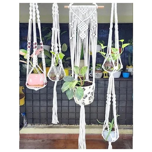 Macrame Plant Hanger -6 Piece (4+2)