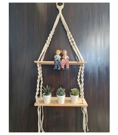 Twister and Tier Macrame Shelf