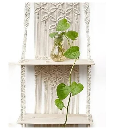 Macrame Shelf Wall Hanging (FL)