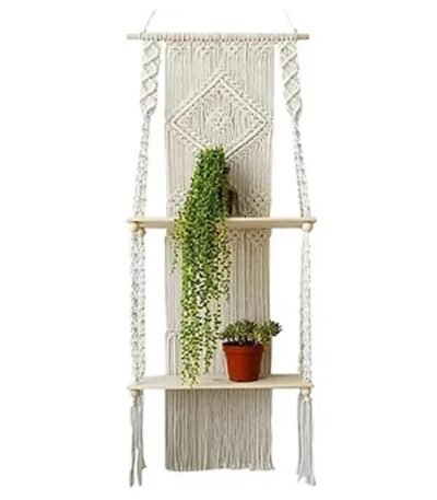Macrame Shelf Wall Hanging