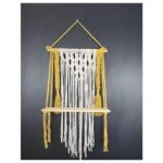 Citrus Zest Macrame Shelf Wall Hanging