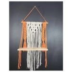 Sunny Blooms Macrame Plant Shelf