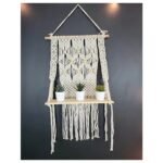 Macrame BeededShelfWall Hanging