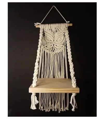 Butterfly Macrame Shelf (Wall Hanging)