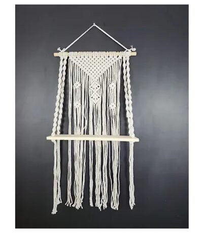Natural Elegance Floating Macrame Shelf Hanging
