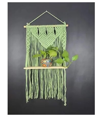 Botanical Beauty Macrame Shelf
