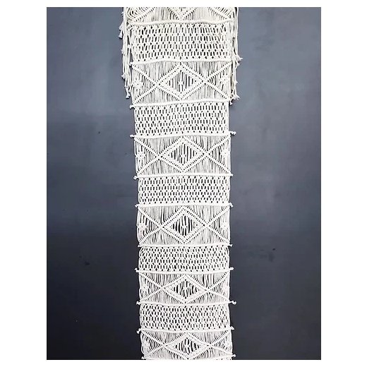 t1-square Macrame Table Runner