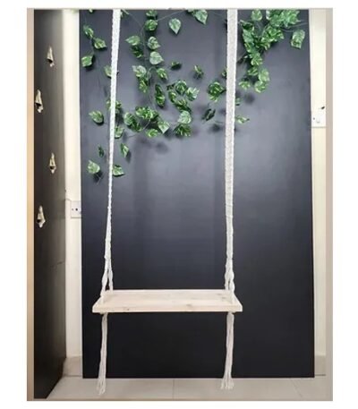 Macramé Wooden Plank Swing